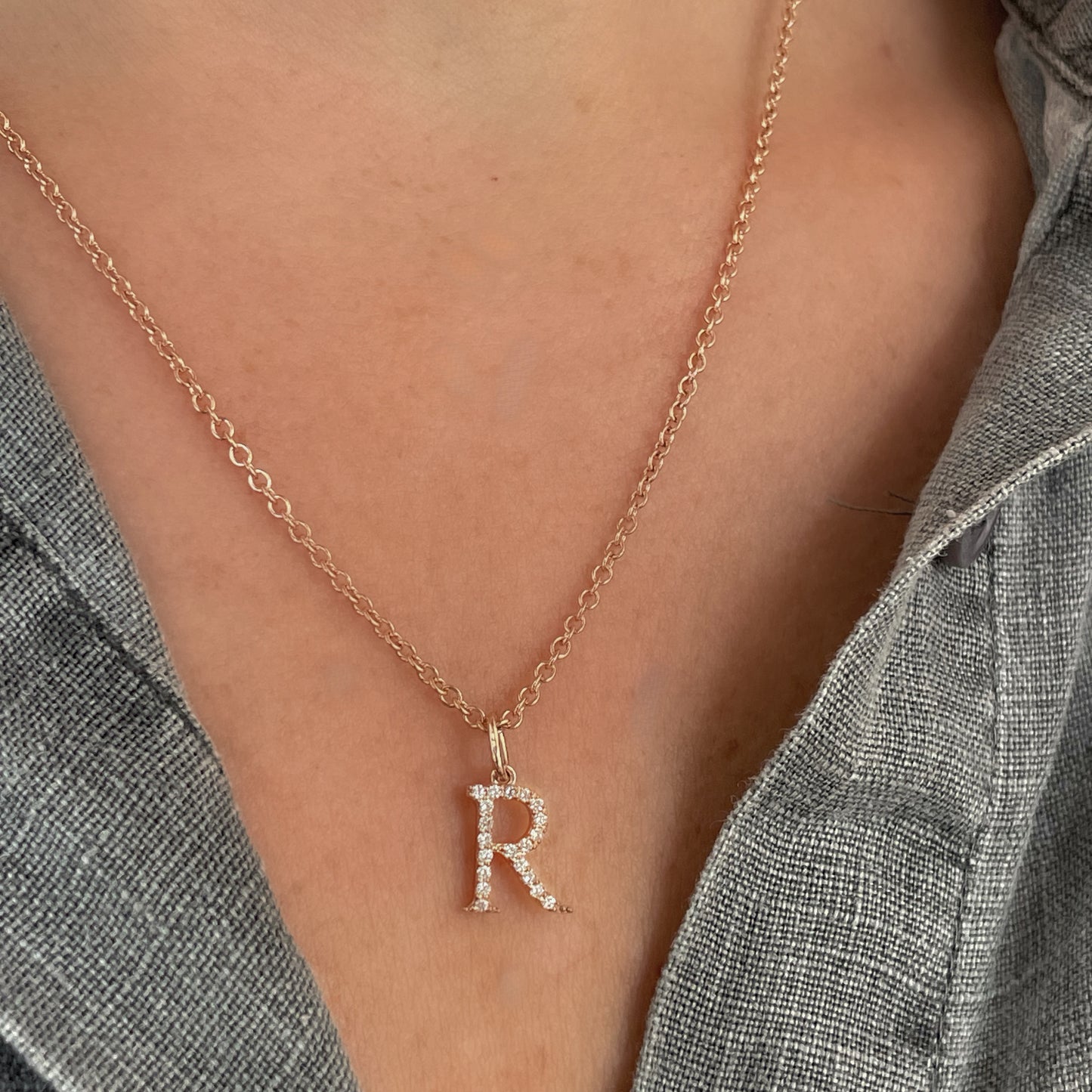 Diamond Initial Charm