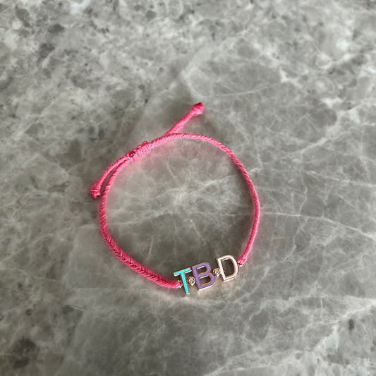 Enamel Braided Cotton Bracelet