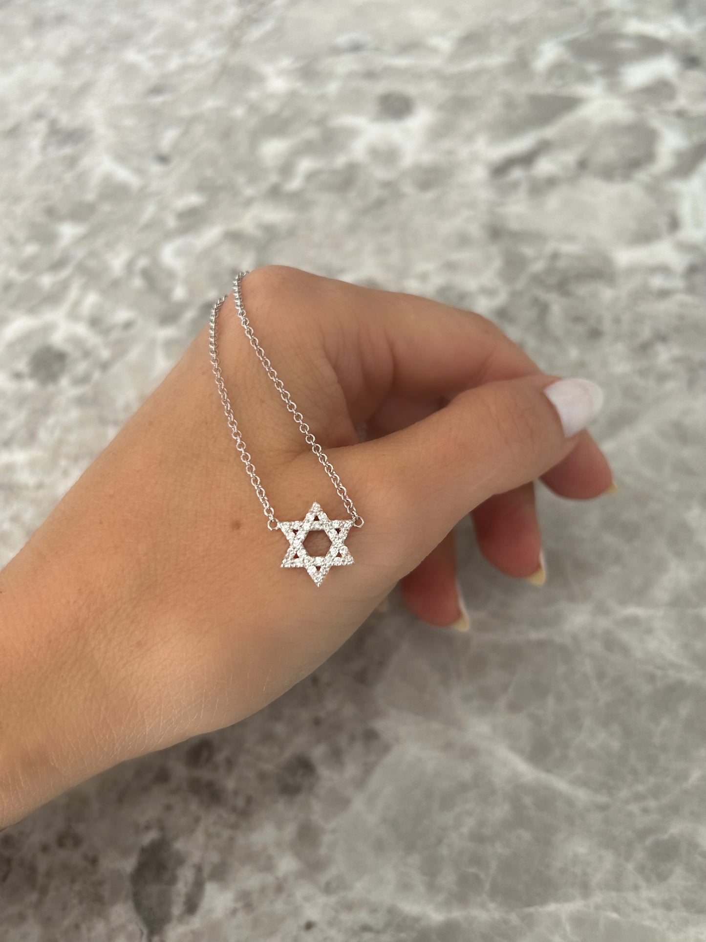 Diamond Magen David Necklace