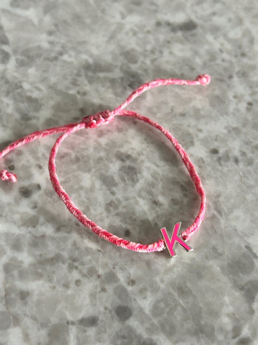 Enamel Initial Baby Bracelet