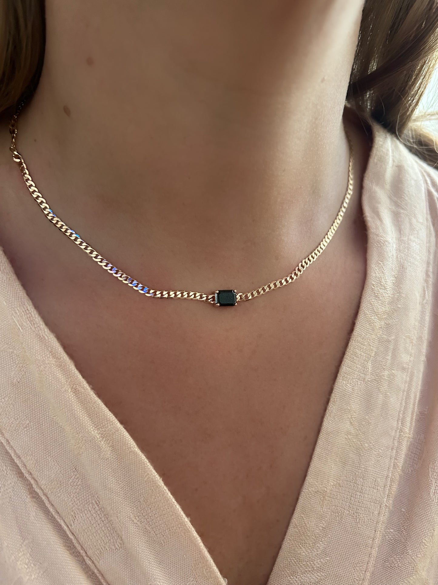 Black Diamond Cuban Choker