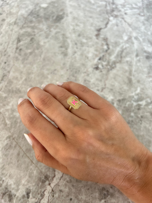 Enamel Initial Ring