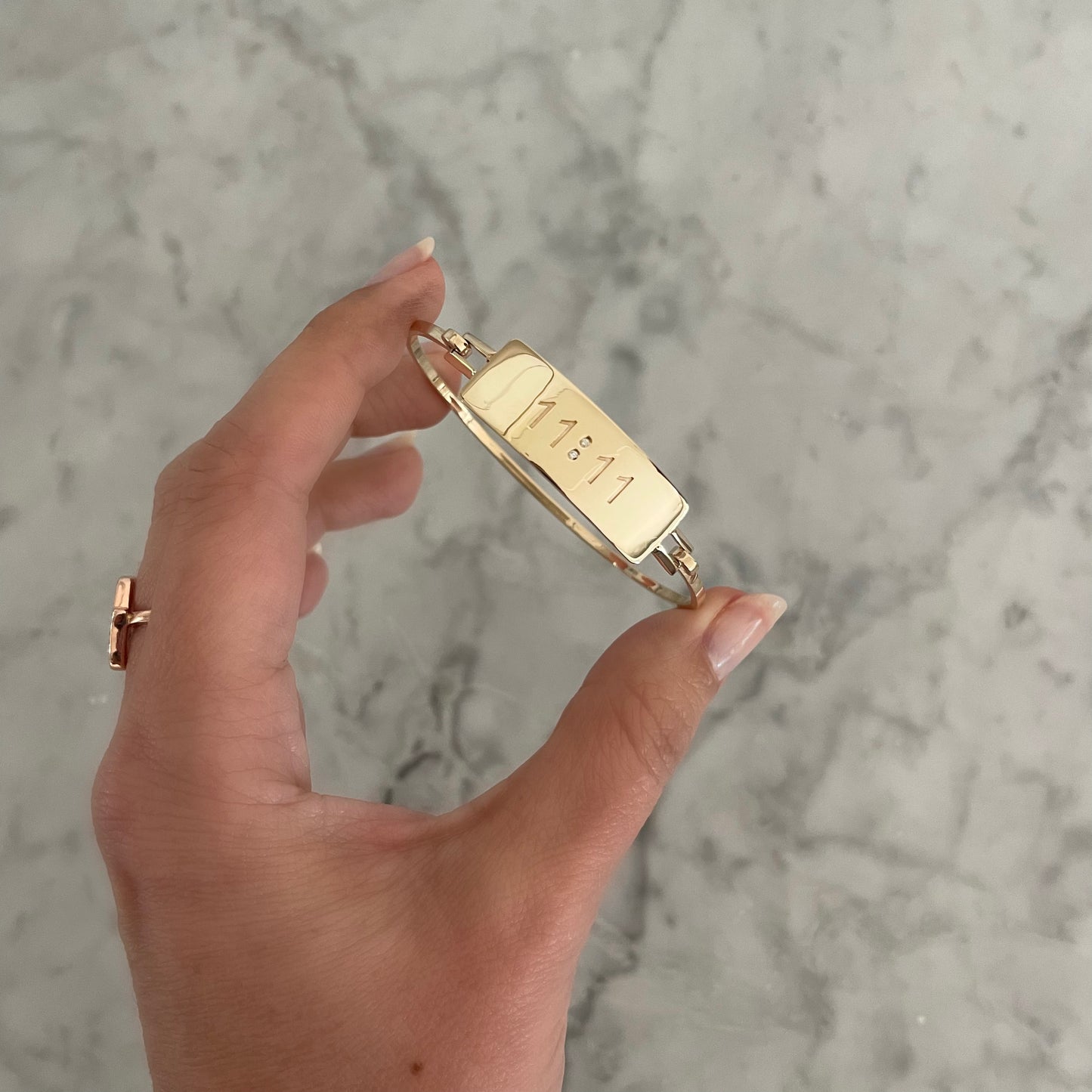 Engraved Rectangular Name Bracelet