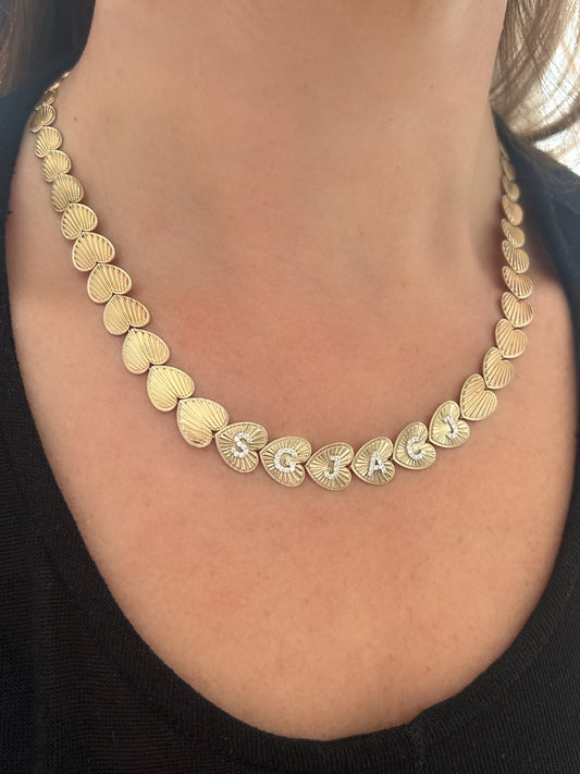 Descending Hearts Necklace