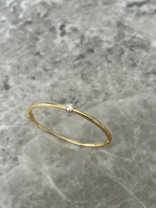 Diamond Hinged Bangle
