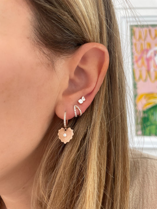 Mixed Shape Diamond Stud Earring