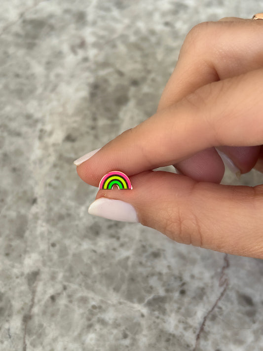 Enamel Rainbow Earring Stud