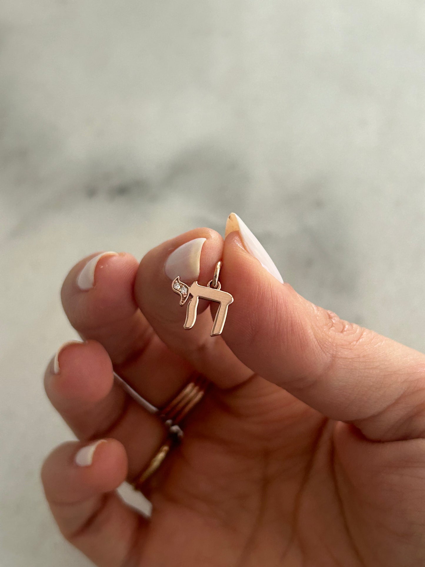 Mini Diamond Chai Charm