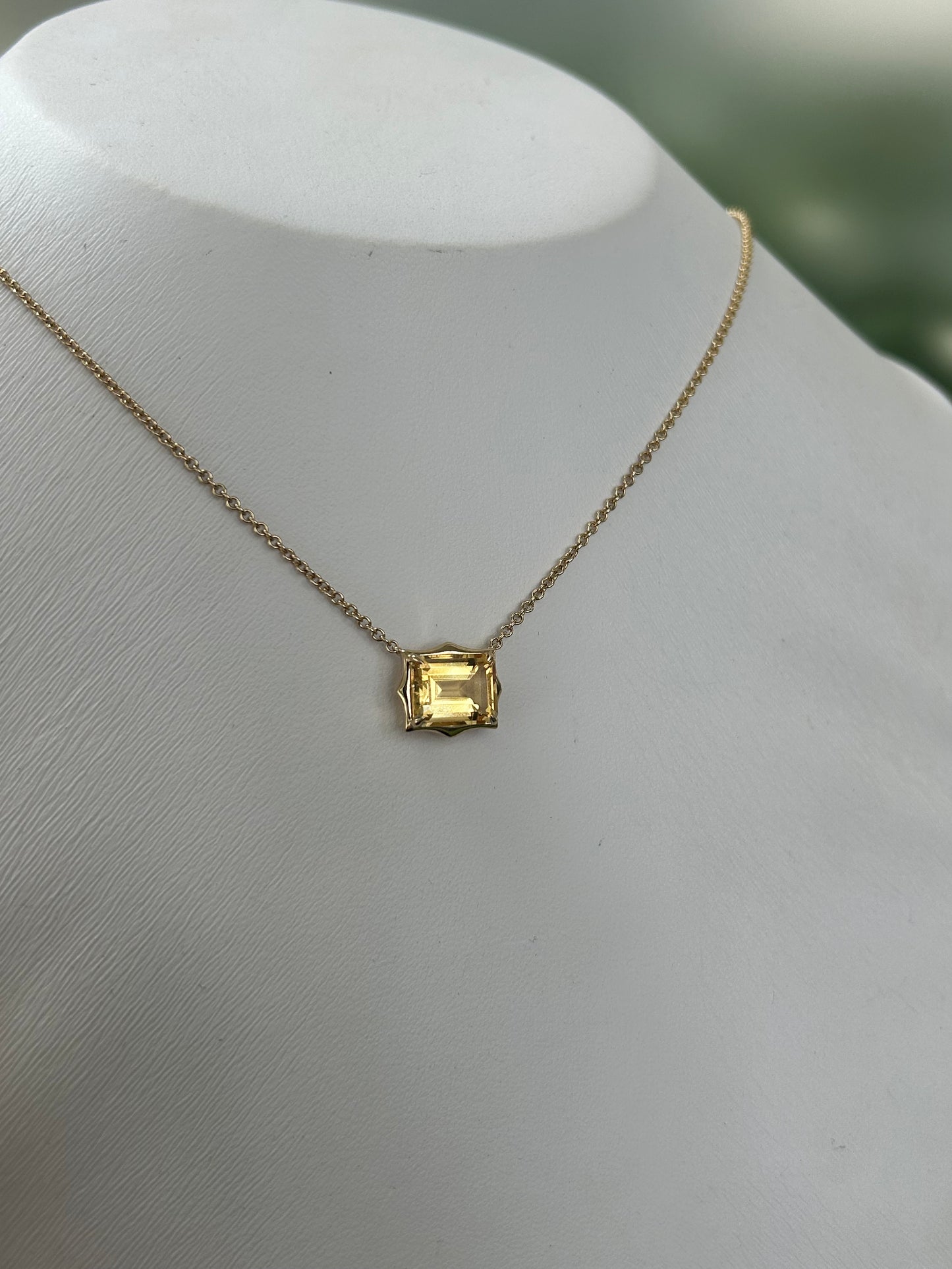 Citrine Webbed Necklace