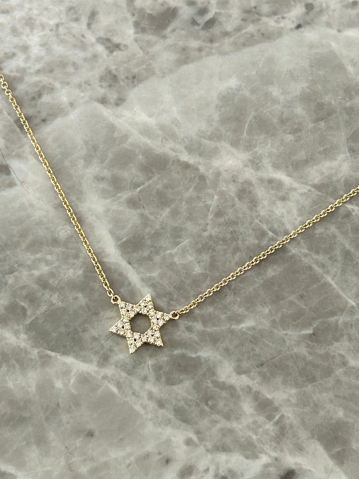 Diamond Magen David Necklace