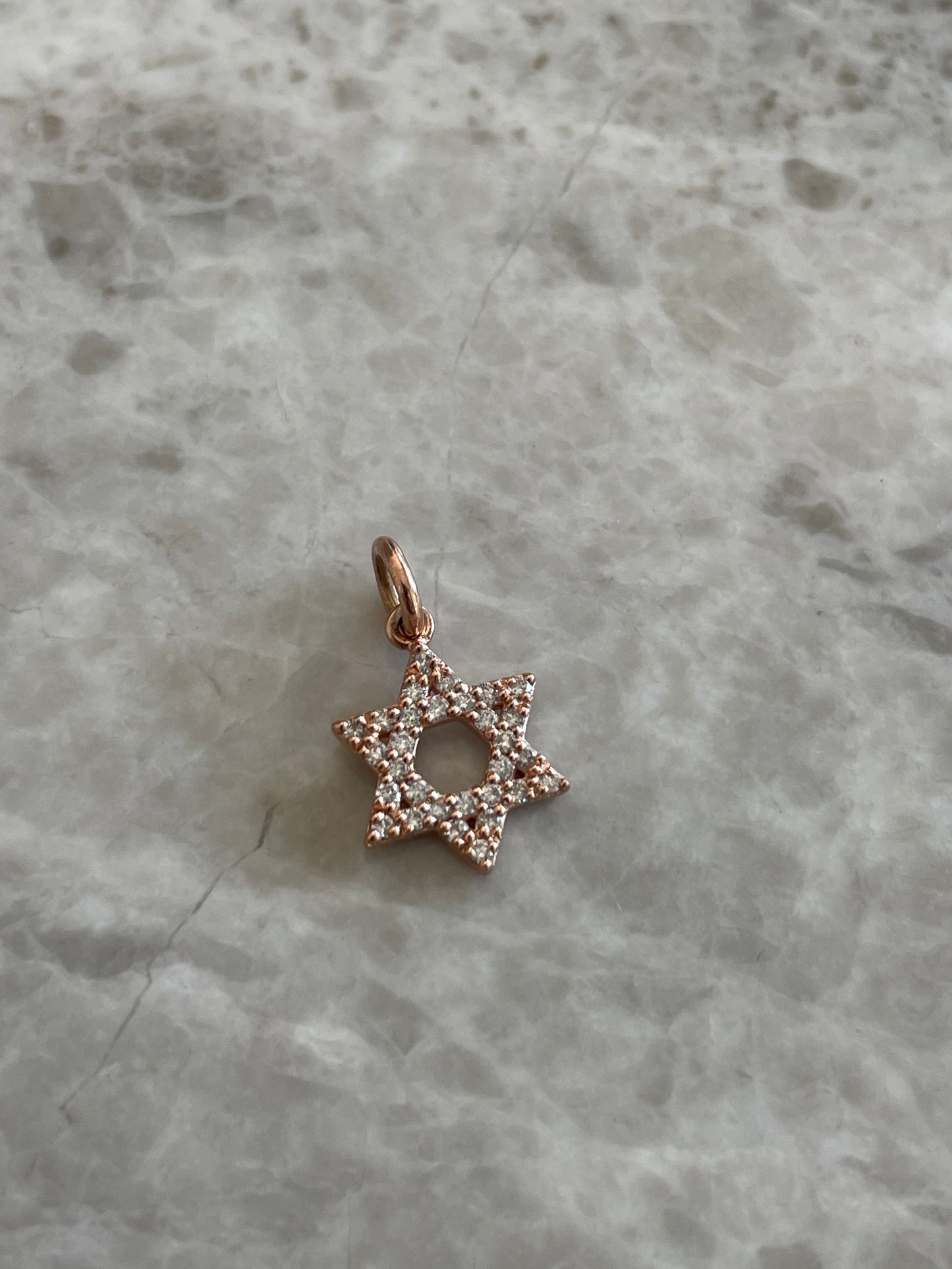 Diamond Magen David Charm