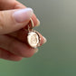 Oval Diamond Star Engraved Pendent