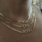 Diamond Letter Cuban Choker