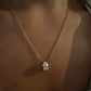 Diamond Pear Necklace
