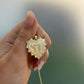 Serrated Heart with Diamond Chai