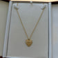 Serrated Heart with Diamond Chai