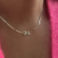 Diamond Letter Cuban Choker