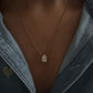 Diamond Pear Necklace