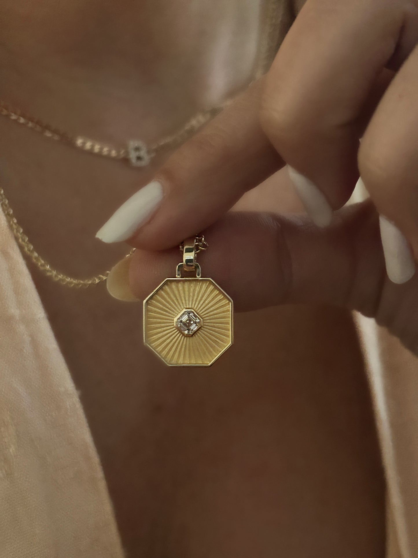 Diamond Octagon Necklace