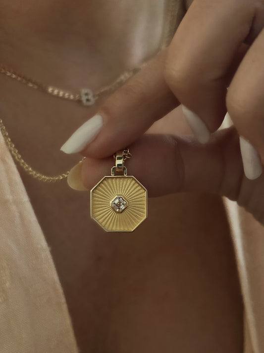 Diamond Octagon Necklace