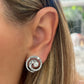 Diamond Swirl Earrings