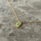 Radiant Enamel Pendent Necklace