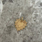 Large Serrated Heart Engraved Pendant