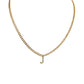 Diamond Initial on Cuban Choker