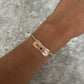 Engraved Plate on Braided Cotton Bracelet