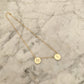 Diamond Disc Initial Necklace