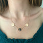 Diamond Disc Initial Necklace