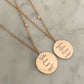 Together Forever Engraved Necklaced with Diamond Star