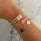 Engraved Plate on Braided Cotton Bracelet