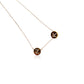Diamond Disc Initial Necklace