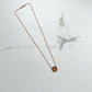 Diamond Disc Initial Necklace