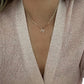 Diamond Initial on Cuban Choker