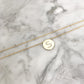 Diamond Disc Initial Necklace