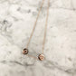Diamond Disc Initial Necklace