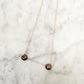 Diamond Disc Initial Necklace